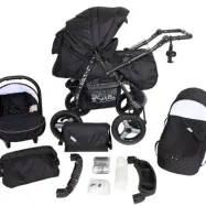 Barnvagn - Lirdo Kombi 3 in 1 Barnvagn - Black