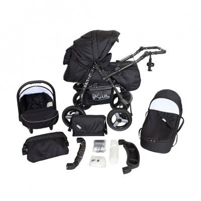 Barnvagn - Lirdo Kombi 3 in 1 Barnvagn - Black