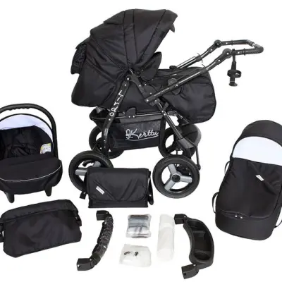 Barnvagn - Lirdo Kombi 3 in 1 Barnvagn - Black