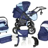 Barnvagn - Lirdo Kombi 3 in 1 Barnvagn - Blue