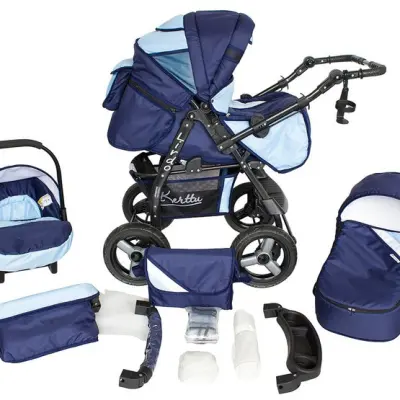 Barnvagn - Lirdo Kombi 3 in 1 Barnvagn - Blue