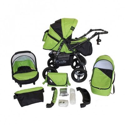 Barnvagn - Lirdo Kombi 3 in 1 Barnvagn - Green/Black