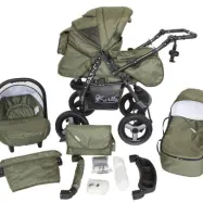 Barnvagn - Lirdo Kombi 3 in 1 Barnvagn - Khaki