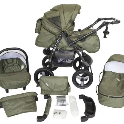Barnvagn - Lirdo Kombi 3 in 1 Barnvagn - Khaki