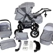 Barnvagn - Lirdo Kombi 3 in 1 Barnvagn - Outdoor Grey