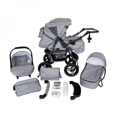 Barnvagn - Lirdo Kombi 3 in 1 Barnvagn - Outdoor Grey