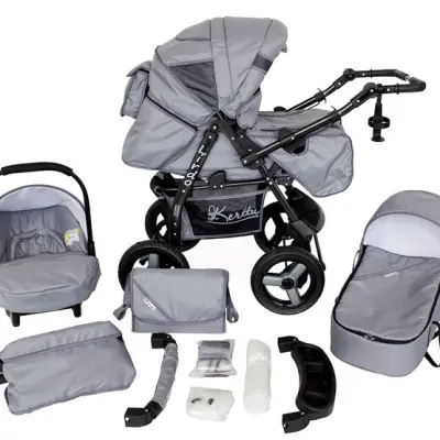 Barnvagn - Lirdo Kombi 3 in 1 Barnvagn - Outdoor Grey