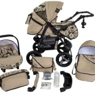 Barnvagn - Lirdo Kombi 3 in 1 Barnvagn - Outdoor Timber