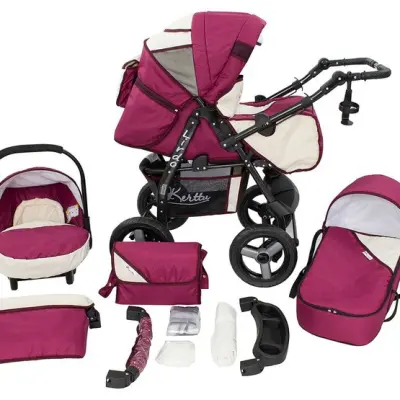 Barnvagn - Lirdo Kombi 3 in 1 Barnvagn - Purple