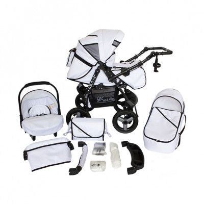 Barnvagn - Lirdo Kombi 3 in 1 Barnvagn - Snow