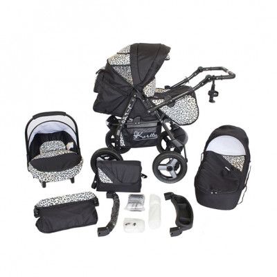 Barnvagn - Lirdo Kombi 3 in 1 Barnvagn - White/Black