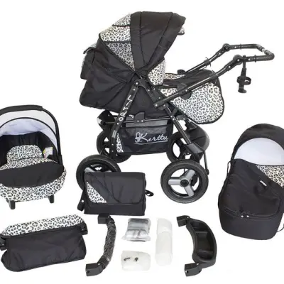 Barnvagn - Lirdo Kombi 3 in 1 Barnvagn - White/Black
