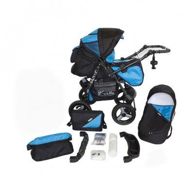 Barnvagn - Lirdo Kombi - Black/Blue
