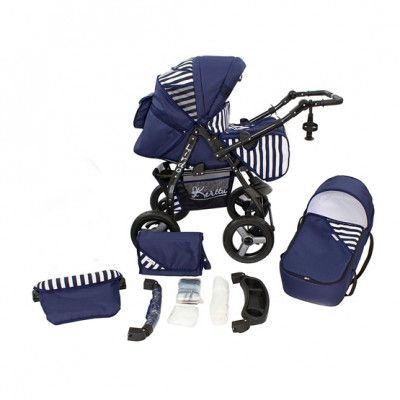 Barnvagn - Lirdo Kombi - Blue/White