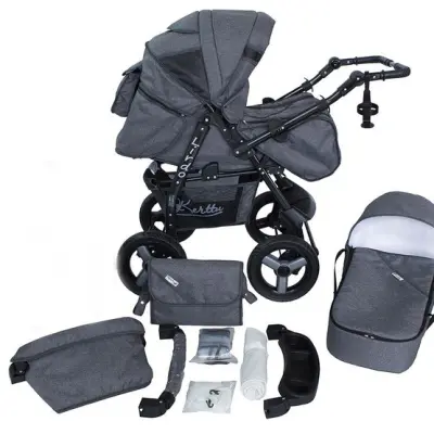 Barnvagn - Lirdo Kombi - Dark Grey