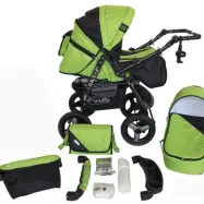 Barnvagn - Lirdo Kombi - Green/Black