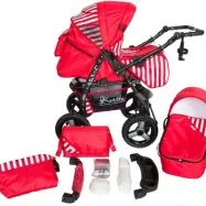 Barnvagn - Lirdo Kombi - Red/White