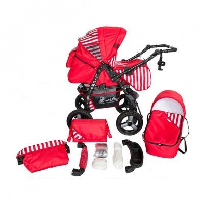 Barnvagn - Lirdo Kombi - Red/White