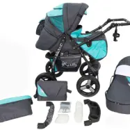 Barnvagn - Lirdo Kombi - Turquoise/Grey