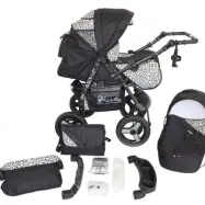 Barnvagn - Lirdo Kombi - White/Black