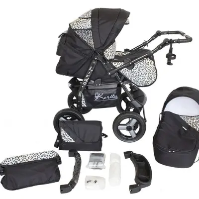 Barnvagn - Lirdo Kombi - White/Black