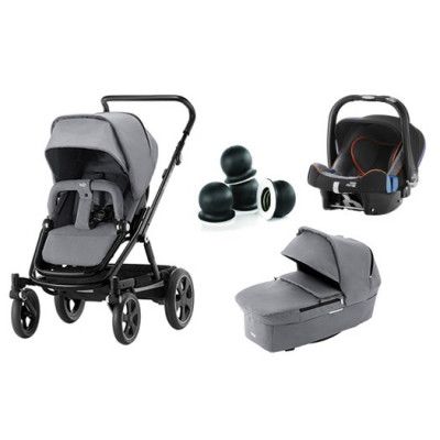 Britax Go Big 2 duovagn + SHR babyskydd + bedrockers, valfri färg