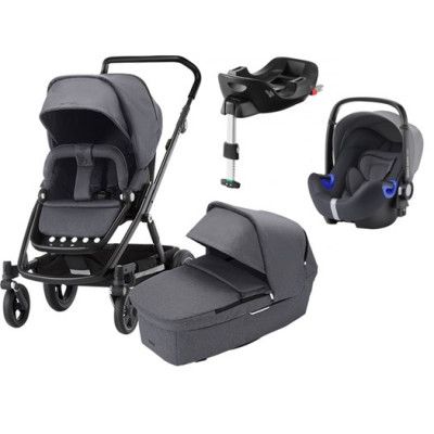 Britax Go Next 2 duovagn + i-size babyskydd&bas