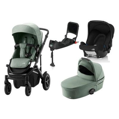 Britax Smile 4 duovagn + Baby-Safe babyskydd + isofix-bas