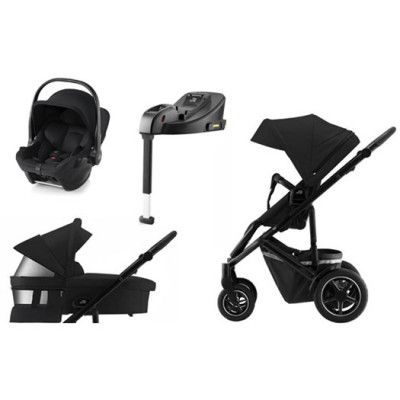 Britax Smile 4 duovagn + Baby-Safe Core babyskydd&bas