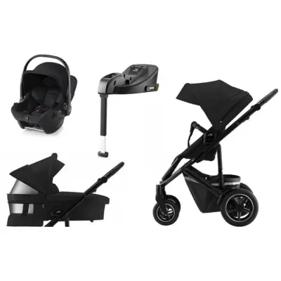 Britax Smile 4 duovagn + Baby-Safe Core babyskydd&bas