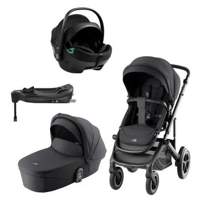 Britax Smile 5Z duovagn + Axkid GoKid babyskydd + isofixbas
