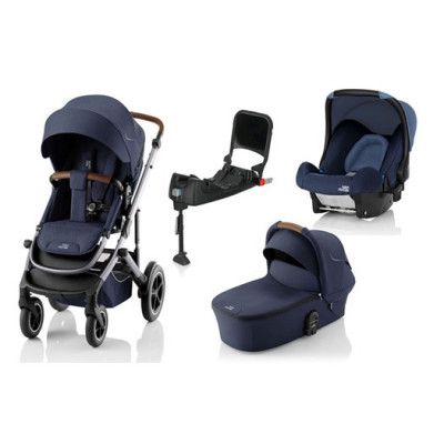 Britax Smile 5Z duovagn + Baby-Safe babyskydd + isofix-bas