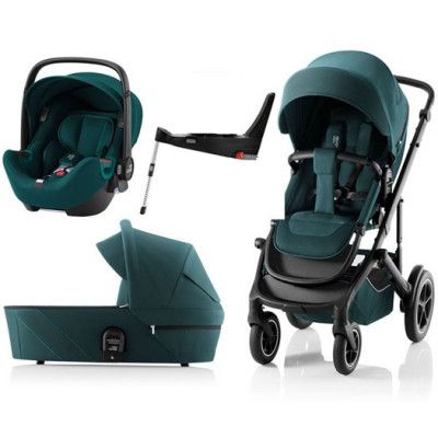 Britax Smile 5Z duovagn + Baby-Safe iSense babyskydd + isofixbas