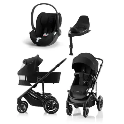 Britax Smile 5Z duovagn + Cybex Cloud T babyskydd + isofixbas
