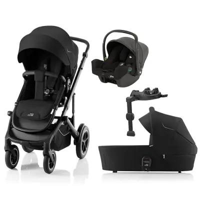 Britax Smile 5Z duovagn + Joie I-Snug 2 babyskydd + isofixbas LX 2