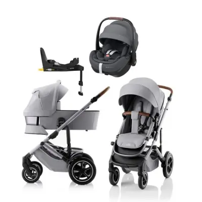 Britax Smile 5Z duovagn + Pebble 360 Pro2 babyskydd + isofixbas