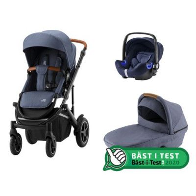 Britax Smile 3 duovagn + Baby-Safe2 i-Size babyskydd