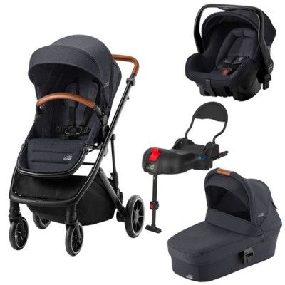 Britax Strider M duovagn + Primo babyskydd + bas, valfri färg