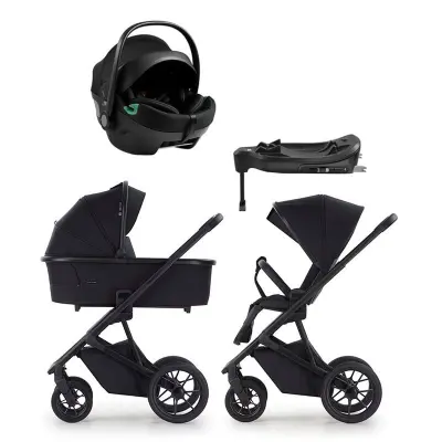 Crescent Prestige 2 Classic duovagn + Axkid GoKid babyskydd + isofixbas