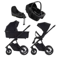 Crescent Prestige 2 Classic duovagn + Axkid Zero Pro babyskydd + isofixbas