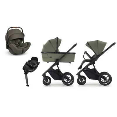 Crescent Prestige 2 Classic duovagn + Nuna Arra Flex babyskydd + isofixbas
