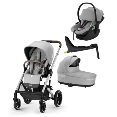 Cybex Balios S Lux duovagn + Maple babyskydd + Alfi isofixbas