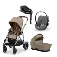 Cybex e-Gazelle S duovagn + Cloud G babyskydd + isofixbas