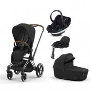 Cybex Priam duovagn + BeSafe Go Beyond babyskydd + isofixbas