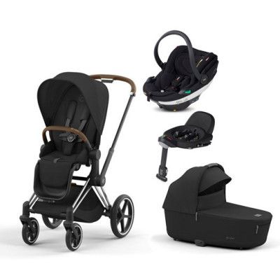 Cybex Priam duovagn + BeSafe Go Beyond babyskydd + isofixbas