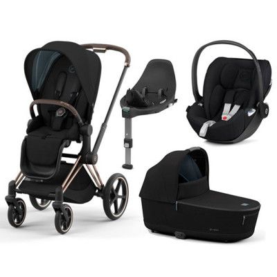 Cybex Priam duovagn 2022 med Cloud Z babyskydd&bas