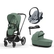 Cybex Priam duovagn + BeSafe iZi Go Modular X2 i-Size babyskydd + isofixbas
