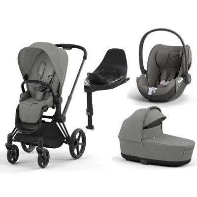 Cybex Priam duovagn med Cloud T babyskydd&bas