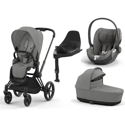 Cybex Priam duovagn med Cloud T babyskydd&bas