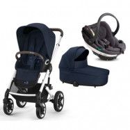 Cybex Talos S Lux Duovagn + BeSafe Go Beyond Babyskydd